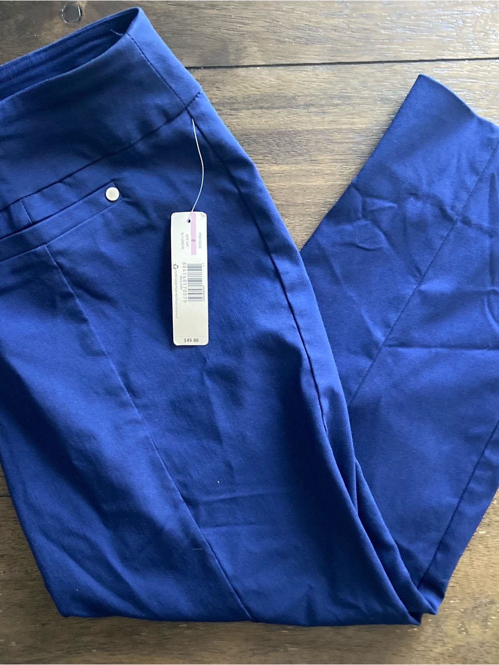 New Directions Royal Blue Stretch Capris NWT